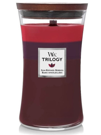 Vonná svíčka WoodWick Trilogy Sun Ripened Berries, velká 609,5 g