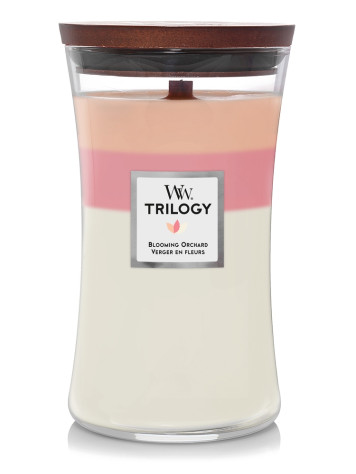 Vonná svíčka WoodWick Trilogy Blooming Orchard, velká 609 g
