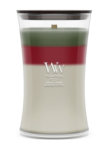 Vonná svíčka WoodWick Trilogy Holiday Garland, velká 609g