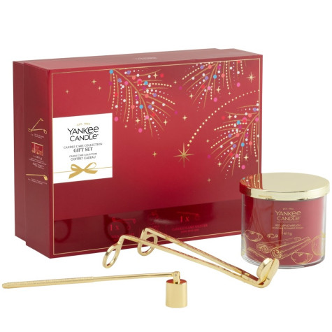 Yankee Candle Xmas 2026 Dárková sada se svíčkou, zhášedlem a nůžkami