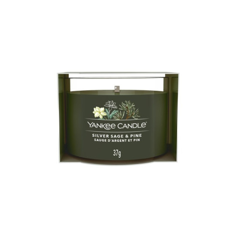 Yankee Candle Votiv ve skle 37g SILVER SAGE & PINE