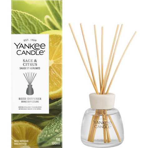 Yankee Candle Reed difuzér Sage & Citrus, 100 ml