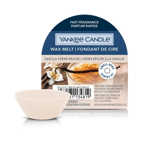 Yankee Candle VANILLA CREME BRULEE, vonný vosk 22 g NEW