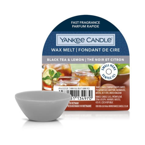 Yankee Candle BLACK TEA & LEMON, vonný vosk 22 g NEW
