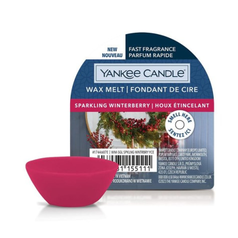 Yankee Candle SPARKLING WINTERBERRY, vonný vosk 22 g NEW