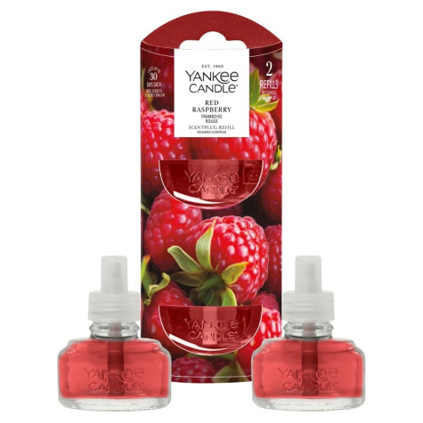 Yankee Candle RED RASPBERRY, náplň pro vůni do elektrické zásuvky, 2x 18,5ml