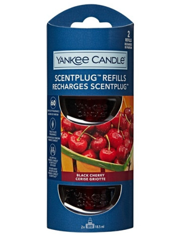 Yankee Candle BLACK CHERRY náplň do elektrické zásuvky, 2x 18,5ml