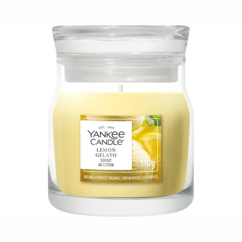Yankee Candle LEMON GELATO, signature malá svíčka 110g