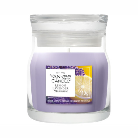 Yankee Candle Lemon Lavender, signature malá svíčka 110 g