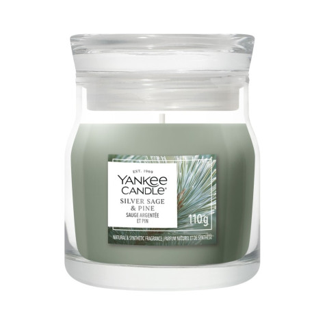 Yankee Candle Silver Sage & Pine, signature malá 110 g