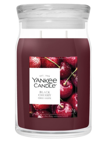 Yankee Candle Black Cherry, signature velká svíčka 567 g