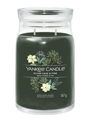 Yankee Candle SILVER SAGE & PINE, signature velká 567 g