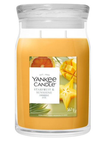 Yankee Candle Starfruit & Sunshine, signature velká svíčka 567 g