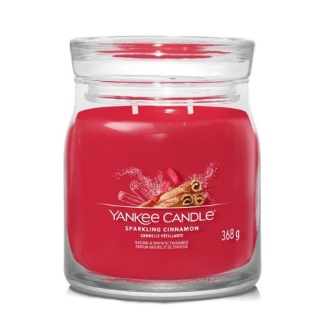 Yankee Candle Sparkling Cinnamon, signature střední 368 g