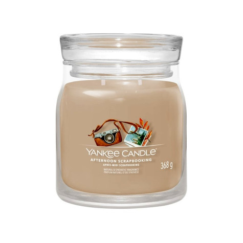 Yankee Candle Afternoon Scrapbooking, signature střední svíčka 368 g