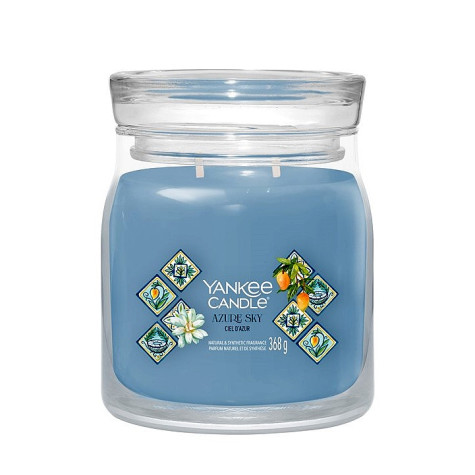 Yankee Candle Azure Sky, signature střední svíčka 368 g