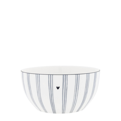 Bastion Collections Miska Bowl Watercolour Blue Stripes, 14,5x7cm