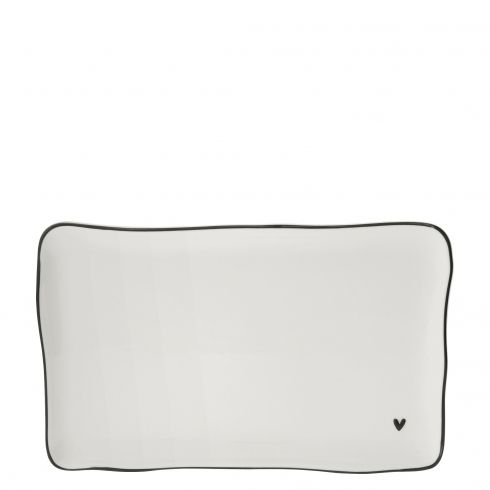 detail Bastion Collections SUSHI PLATE HEART in black 22x13x1,5cm
