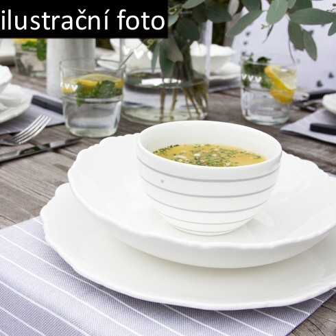 detail Bastion Collections Talíř velký DINNER PLATE white, 27 cm