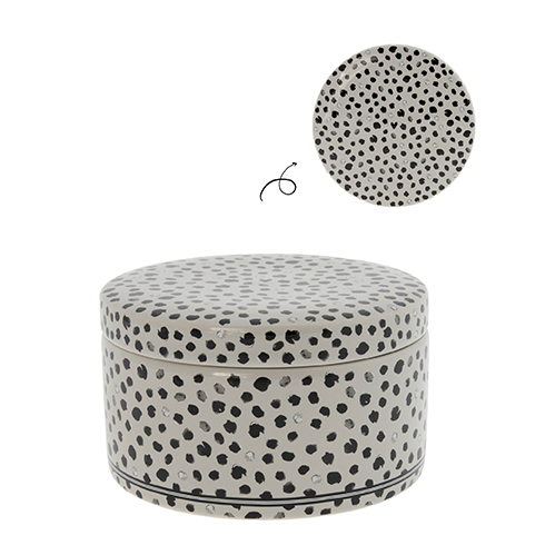 detail Bastion Collections 2x KERAMICKÝ BOX confetti/stripes S+L