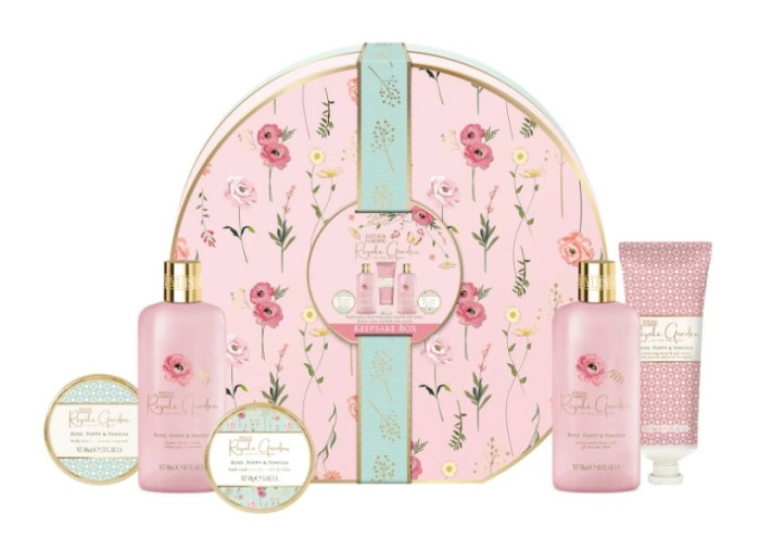 detail Baylis&Harding Rose, Poppy & Vanilla Sada péče o tělo, 5dílná