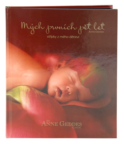 detail KNIHA MÝCH PRVNÍCH PĚT LET Anne Geddes FLOWER X-large