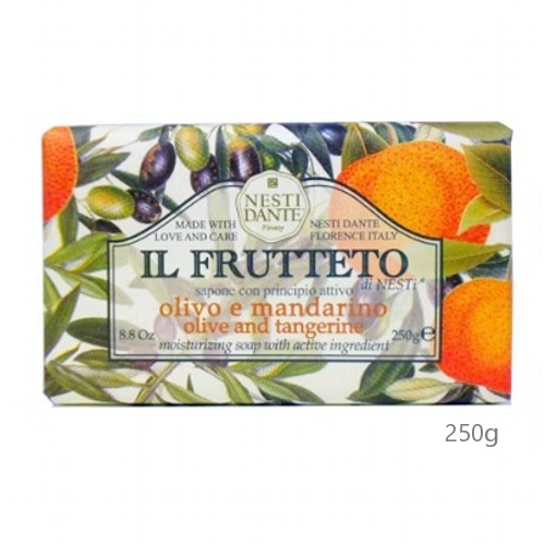 detail Nesti Dante Il Frutteto - Olivo e Mandarino, tuhé mýdlo 250g