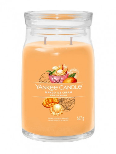 Yankee Candle MANGO ICE CREAM, Signature velká svíčka 567 g