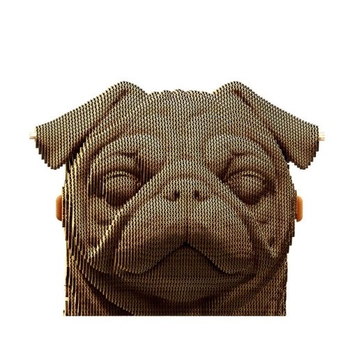 detail Cartonic 3D PUZZLE - PUG, 96 dílků, LEVEL2