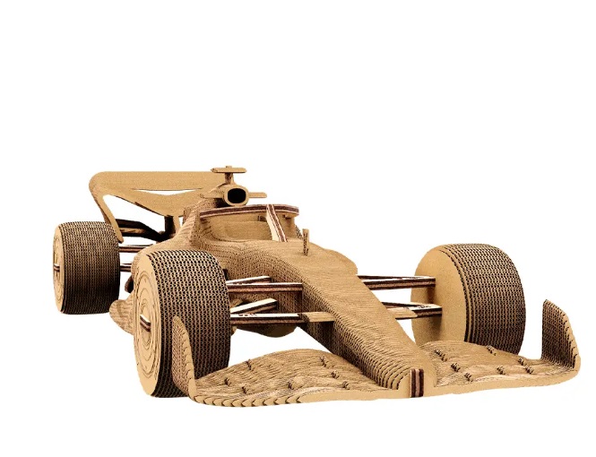 detail Cartonic 3D PUZZLE - RACING CAR, 367 dílků, LEVEL5