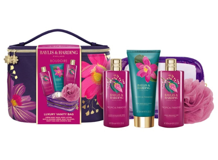 detail Baylis&Harding Tropical Paradise, velká sada v kosmetické tašce, 6dílná