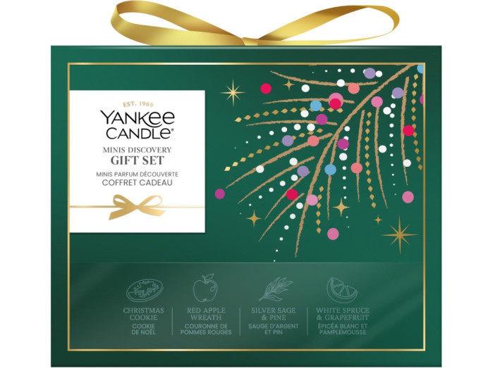 detail Yankee Candle Xmas 2026 Dárková sada 4x votivní svíčka ve skle, 4x 37g
