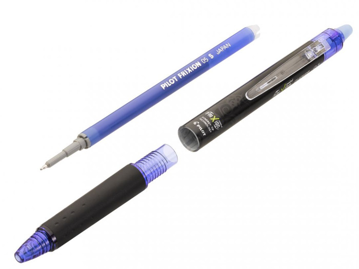 detail Pilot Frixion Point Clicker 2058 - MODRÁ, gelový roller, 0,5mm
