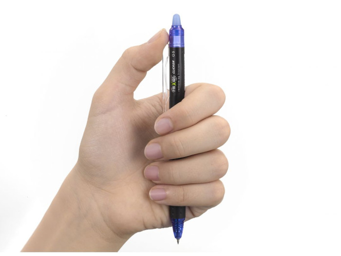 detail Pilot Frixion Point Clicker 2058 - MODRÁ, gelový roller, 0,5mm