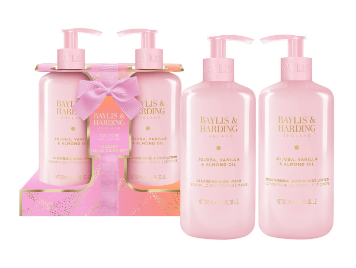 detail Baylis&Harding Jojoba, Vanilla, Almond, péče o ruce 2x 300ml