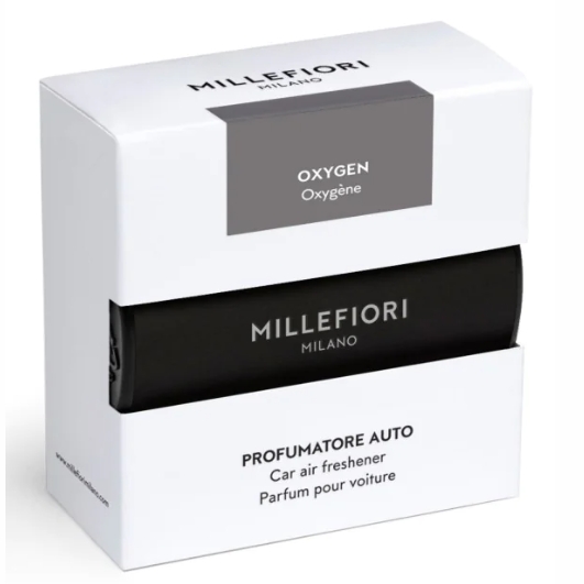 detail Millefiori Milano Icon OXYGEN classic vůně do auta 47 g