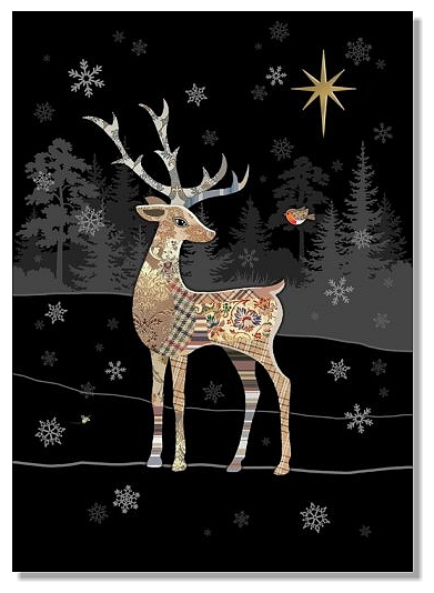 detail Luxusní přání MC055 BUG ART - REINDEER ROBIN