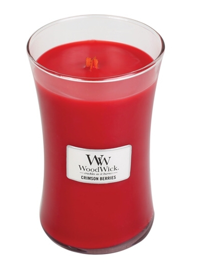 detail Vonná svíčka WoodWick CRIMSON BERRIES velká 609,5g