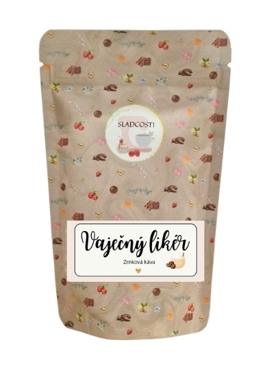 detail SC Zrnková káva 100g - Vaječný likér