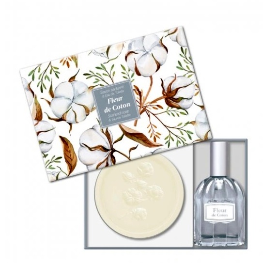 detail Esprit Provence Set toaletní voda + mýdlo - KVĚT BAVLNÍKU