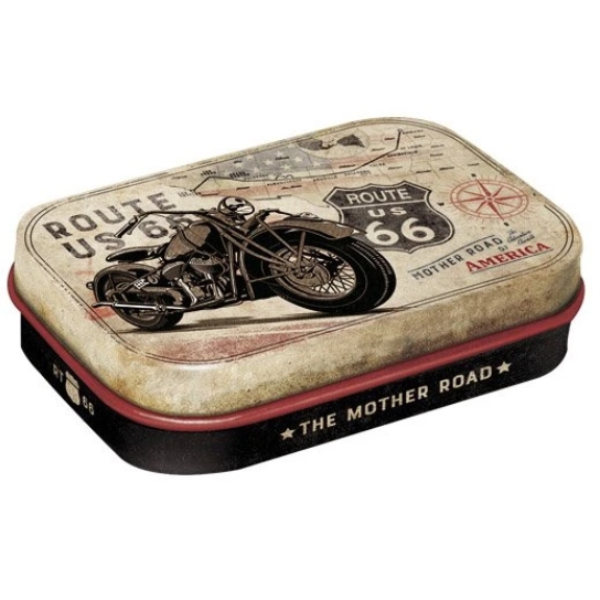 detail MINT BOX - Route 66 - Bike Map, mentolky 15g