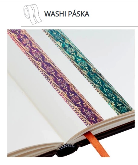 detail Paperblanks Washi pásky - OCEANIA & VIOLA, 2ks v mixu