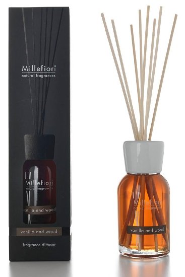 detail Millefiori Milano Difuzér 250ml VANILLA & WOOD