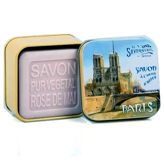 detail La Savonnerie Mýdlo v plechové dóze 100 g - PARIS - NOTRE DAME