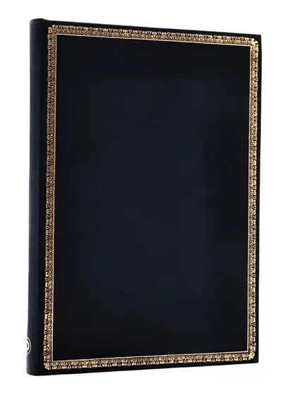 detail Paperblanks MIDI zápisník - Black Edition, 144stran, linkovaný
