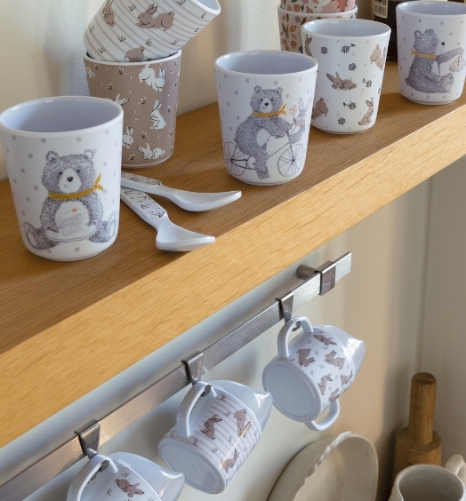 detail Mathilde M. - MY FIRST CUP Králíčci, set 3 kelímků
