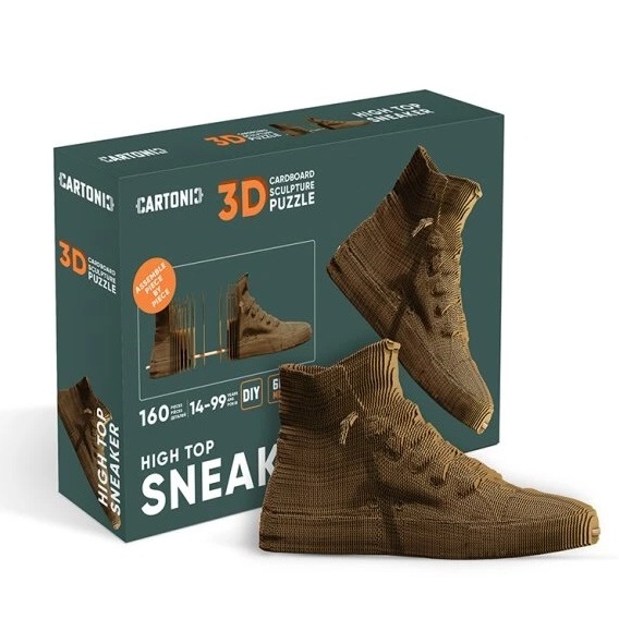 detail Cartonic 3D PUZZLE - SNEAKER, 160 dílků, LEVEL 4