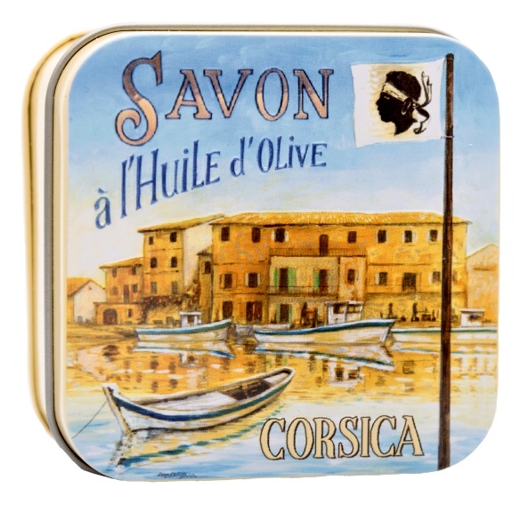 detail La Savonnerie Mýdlo v plechové dóze 100 g - CORSICA 1 přístav