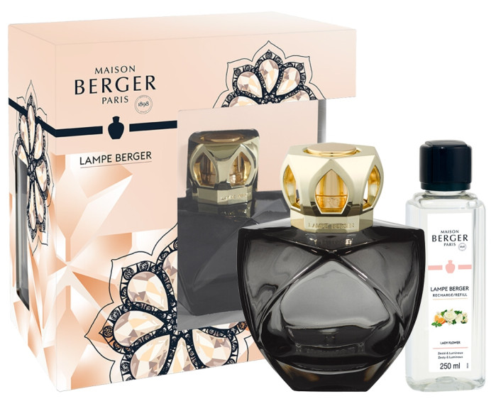 detail Maison Berger ETERNITY black, katal. lampa, náplň Lady Flower 250ml