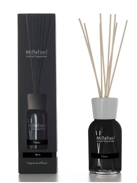 detail Millefiori Milano Difuzér 500ml NERO